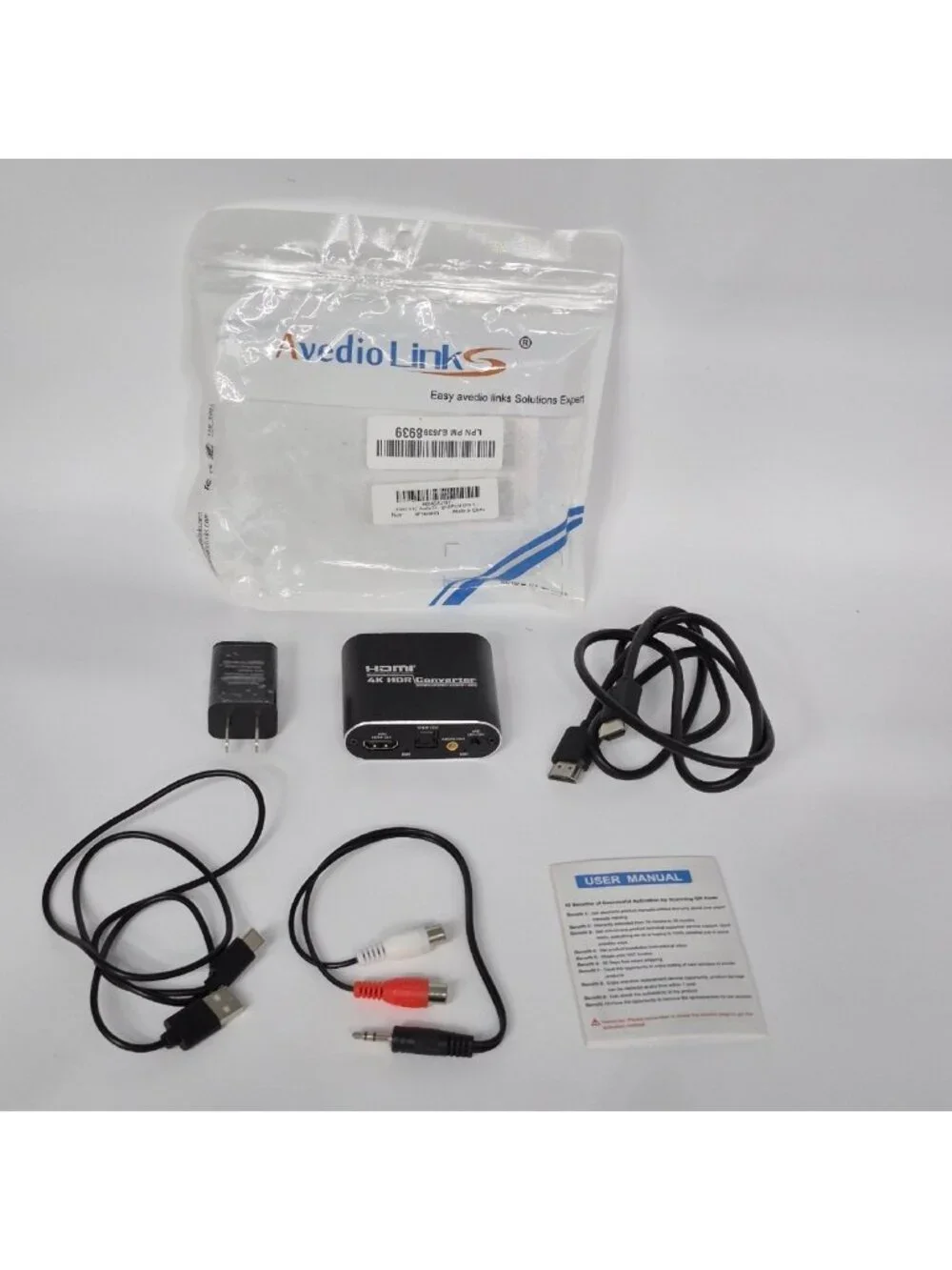 HDMI ARC Audio Extractor Converter 4K 60Hz Avedio Links HDMI to Optical 3.5mm